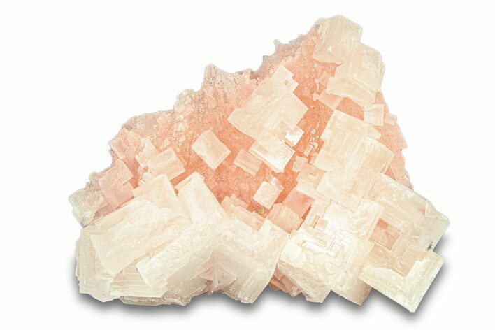 Pink Halite Crystal Cluster - Trona, California #293235